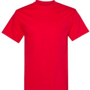 RED Hanes ComfortSoft 100% Cotton T-Shirt